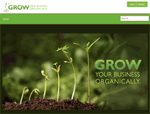 Tablet Screenshot of growyourbusinessorganically.com